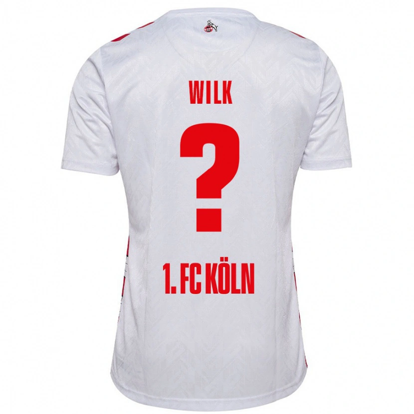 Danxen Kvinnor Emil Wilk #0 Vit Röd Hemmatröja Matchtröjor 2024/25 Tröjor T-Tröja