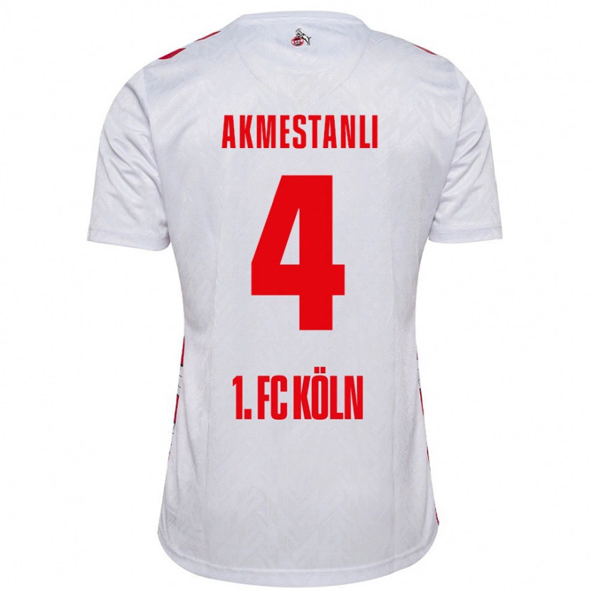 Danxen Kvinnor Teoman Akmestanli #4 Vit Röd Hemmatröja Matchtröjor 2024/25 Tröjor T-Tröja