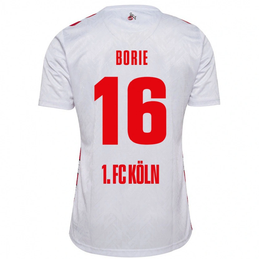 Danxen Kvinnor Etienne Borie #16 Vit Röd Hemmatröja Matchtröjor 2024/25 Tröjor T-Tröja