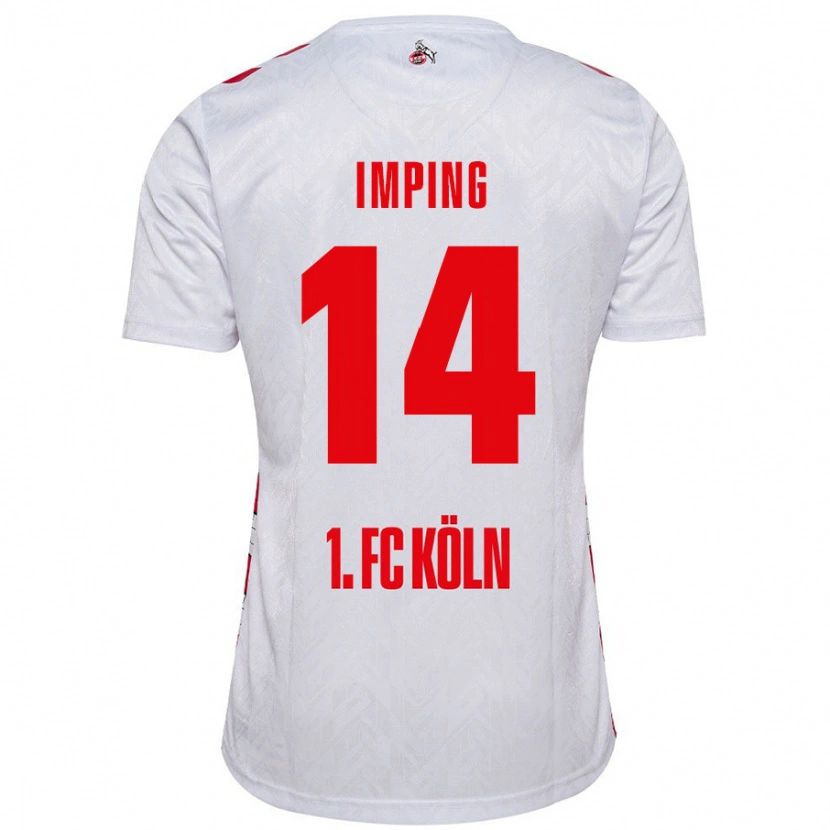 Danxen Kvinnor Carlotta Imping #14 Vit Röd Hemmatröja Matchtröjor 2024/25 Tröjor T-Tröja