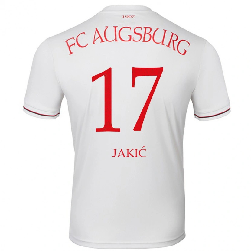 Danxen Kvinnor Kristijan Jakic #17 Vit Hemmatröja Matchtröjor 2024/25 Tröjor T-Tröja