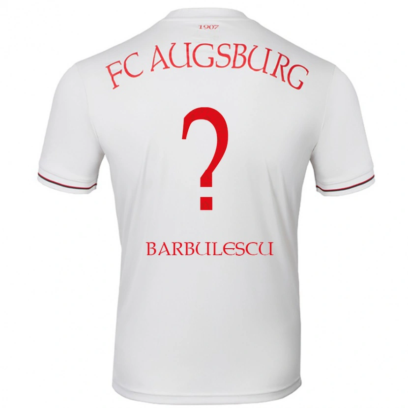 Danxen Kvinnor Luca Bărbulescu #0 Vit Hemmatröja Matchtröjor 2024/25 Tröjor T-Tröja