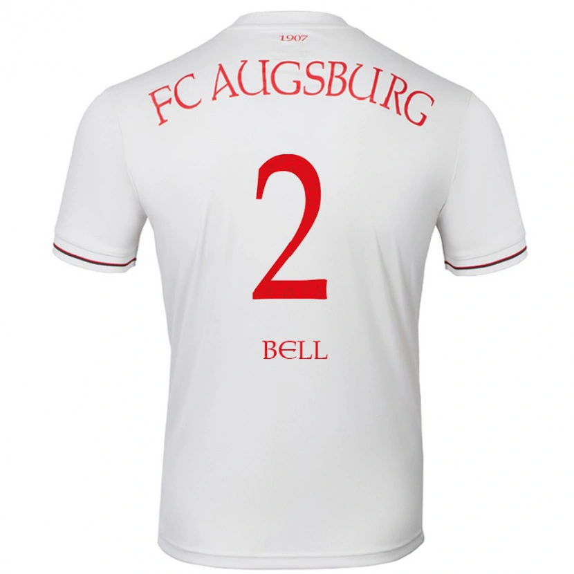 Danxen Kvinnor Julian Bell #2 Vit Hemmatröja Matchtröjor 2024/25 Tröjor T-Tröja