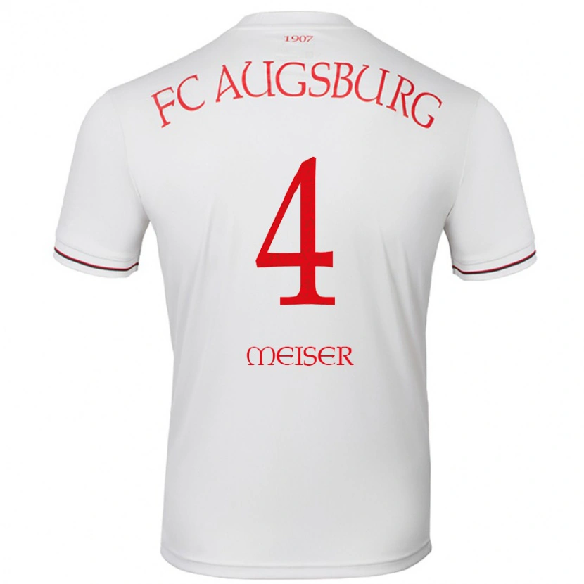 Danxen Kvinnor Felix Meiser #4 Vit Hemmatröja Matchtröjor 2024/25 Tröjor T-Tröja