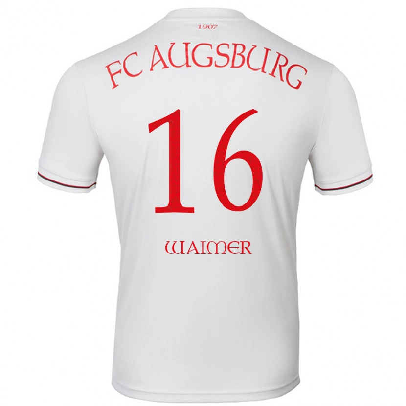 Danxen Kvinnor Johannes Waimer #16 Vit Hemmatröja Matchtröjor 2024/25 Tröjor T-Tröja