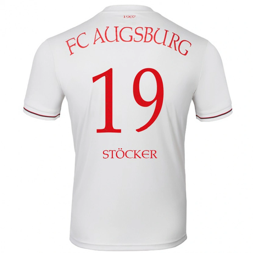 Danxen Kvinnor Louis Stöcker #19 Vit Hemmatröja Matchtröjor 2024/25 Tröjor T-Tröja