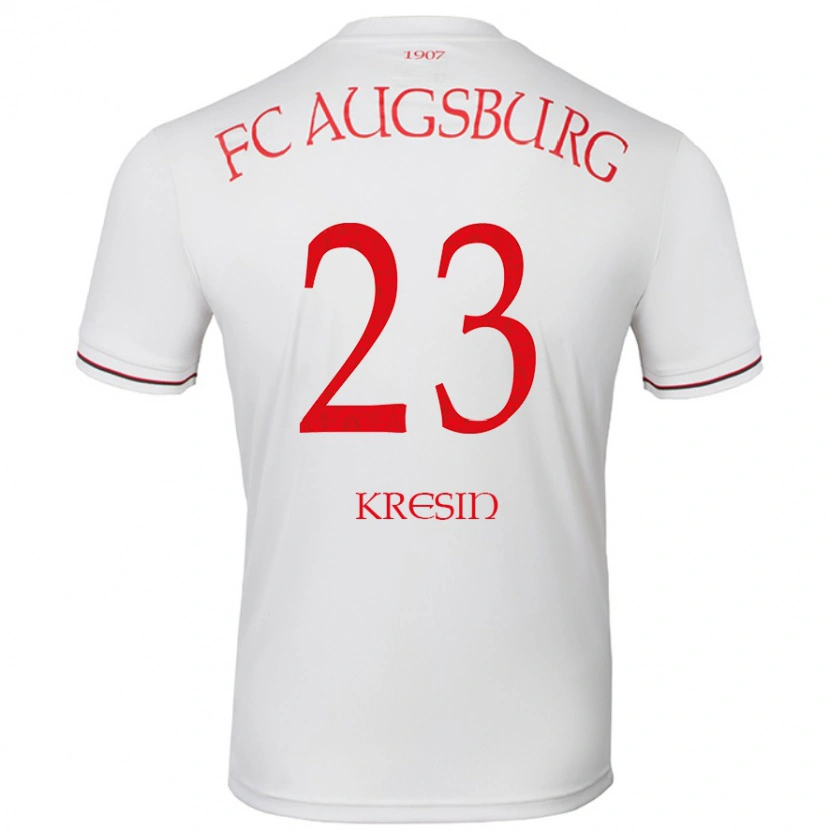 Danxen Kvinnor Constantin Kresin #23 Vit Hemmatröja Matchtröjor 2024/25 Tröjor T-Tröja