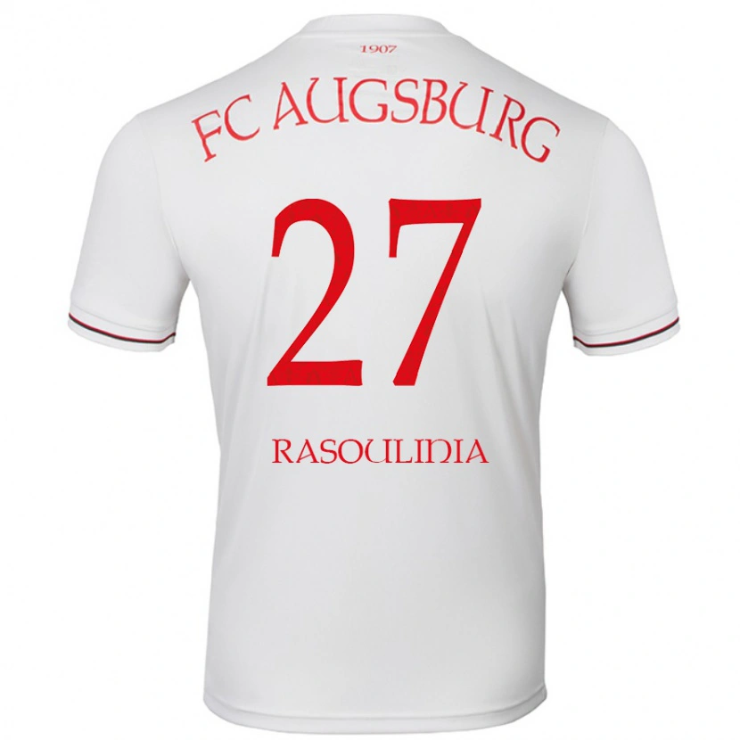 Danxen Kvinnor Nick Rasoulinia #27 Vit Hemmatröja Matchtröjor 2024/25 Tröjor T-Tröja