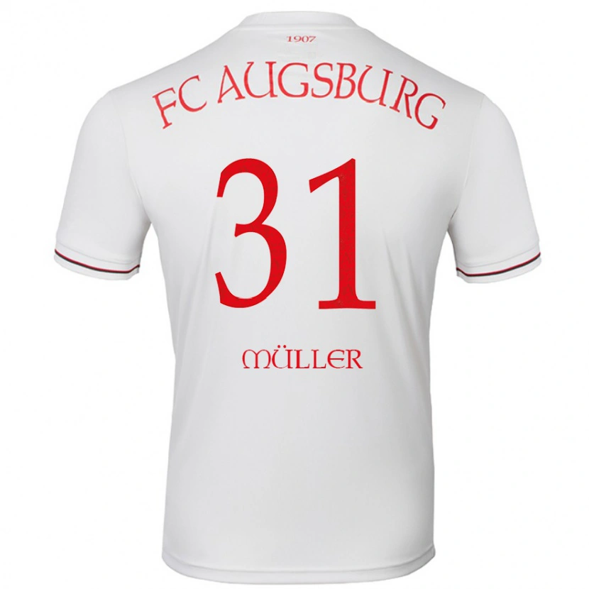 Danxen Kvinnor Noah Müller #31 Vit Hemmatröja Matchtröjor 2024/25 Tröjor T-Tröja