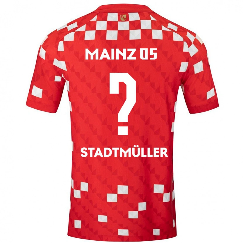 Danxen Kvinnor Elias Stadtmüller #0 Vit Röd Hemmatröja Matchtröjor 2024/25 Tröjor T-Tröja