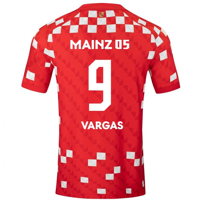 Danxen Kvinnor Nayrobi Vargas #9 Vit Röd Hemmatröja Matchtröjor 2024/25 Tröjor T-Tröja