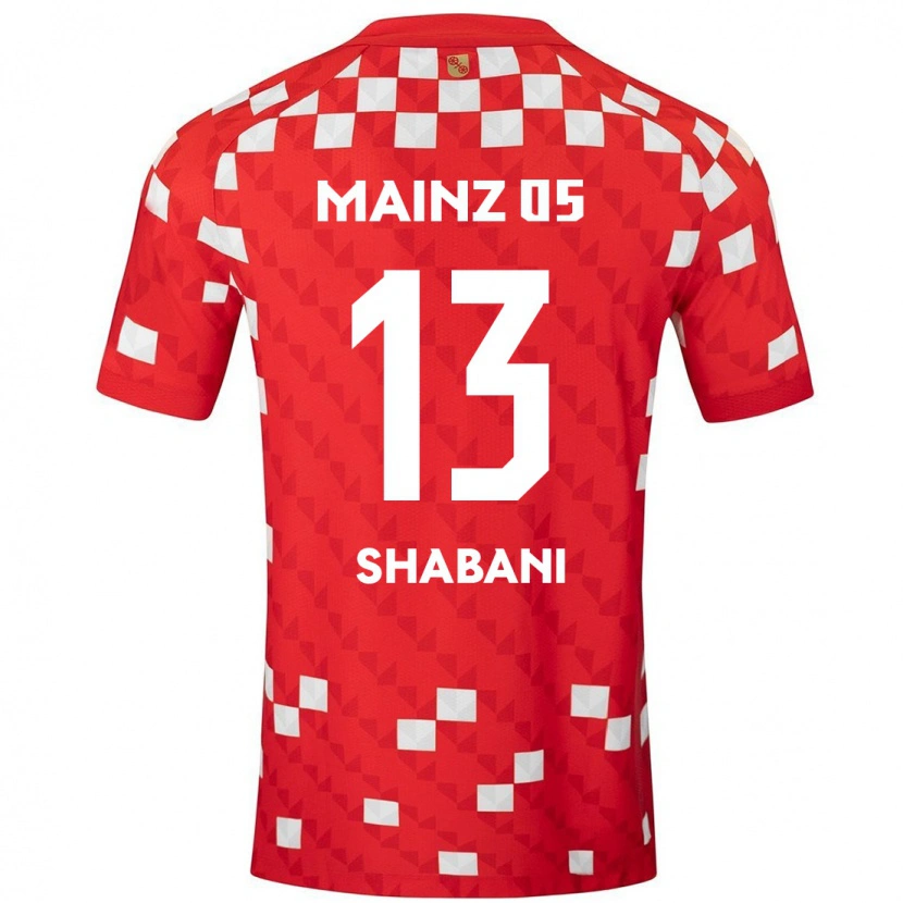 Danxen Kvinnor Eniss Shabani #13 Vit Röd Hemmatröja Matchtröjor 2024/25 Tröjor T-Tröja