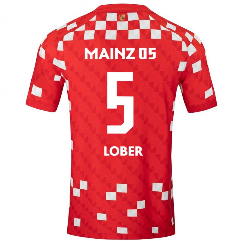 Danxen Kvinnor Jana Löber #5 Vit Röd Hemmatröja Matchtröjor 2024/25 Tröjor T-Tröja