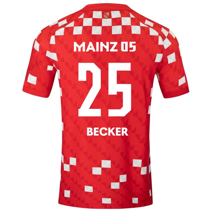 Danxen Kvinnor Kathrin Becker #25 Vit Röd Hemmatröja Matchtröjor 2024/25 Tröjor T-Tröja
