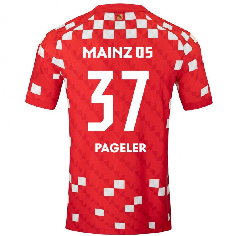 Danxen Kvinnor Maja Pageler #37 Vit Röd Hemmatröja Matchtröjor 2024/25 Tröjor T-Tröja
