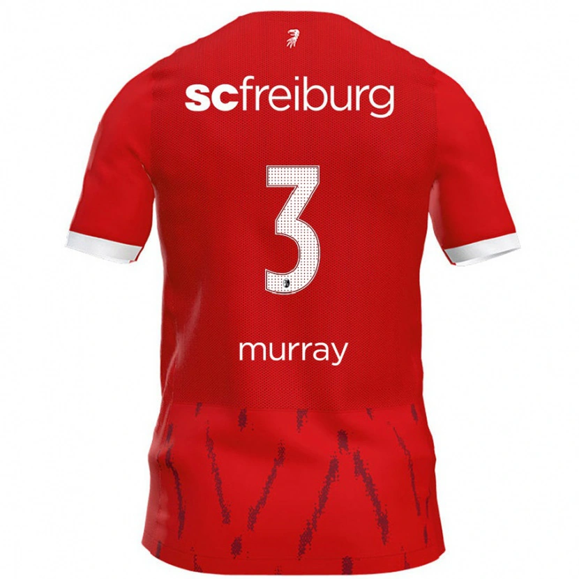 Danxen Kvinnor Drew Murray #3 Röd Hemmatröja Matchtröjor 2024/25 Tröjor T-Tröja