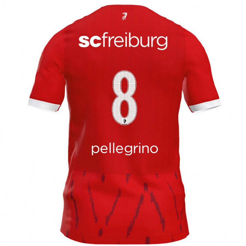 Danxen Kvinnor Gabriel Pellegrino #8 Röd Hemmatröja Matchtröjor 2024/25 Tröjor T-Tröja