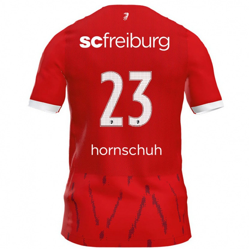 Danxen Kvinnor Marc Hornschuh #23 Röd Hemmatröja Matchtröjor 2024/25 Tröjor T-Tröja