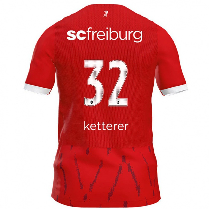 Danxen Kvinnor Ashley Ketterer #32 Röd Hemmatröja Matchtröjor 2024/25 Tröjor T-Tröja
