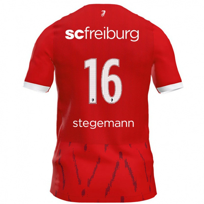 Danxen Kvinnor Greta Stegemann #16 Röd Hemmatröja Matchtröjor 2024/25 Tröjor T-Tröja