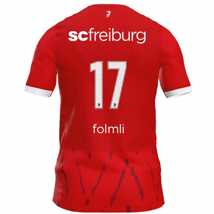 Danxen Kvinnor Svenja Fölmli #17 Röd Hemmatröja Matchtröjor 2024/25 Tröjor T-Tröja