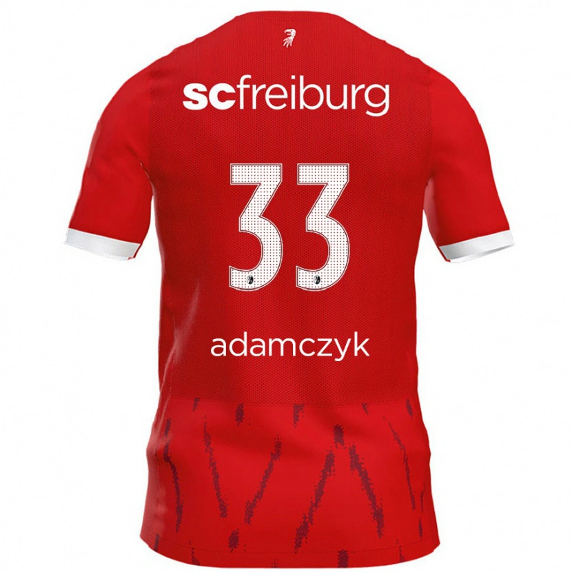 Danxen Kvinnor Rebecca Adamczyk #33 Röd Hemmatröja Matchtröjor 2024/25 Tröjor T-Tröja