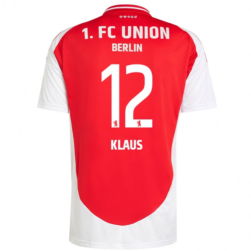 Danxen Kvinnor Carl Klaus #12 Röd Vit Hemmatröja Matchtröjor 2024/25 Tröjor T-Tröja