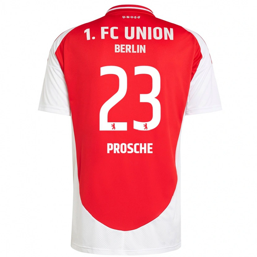 Danxen Kvinnor Leon Prosche #23 Röd Vit Hemmatröja Matchtröjor 2024/25 Tröjor T-Tröja