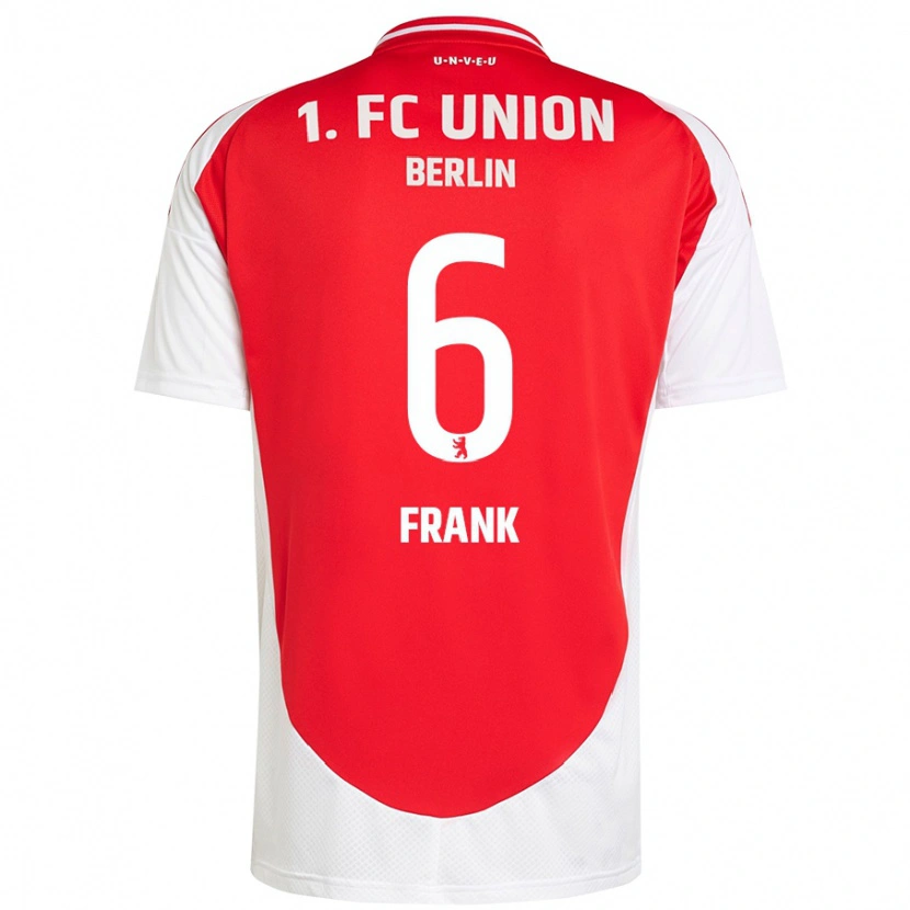 Danxen Kvinnor Celine Frank #6 Röd Vit Hemmatröja Matchtröjor 2024/25 Tröjor T-Tröja