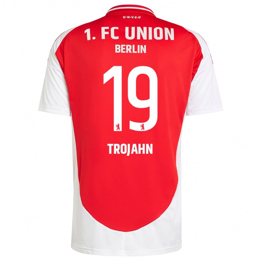 Danxen Kvinnor Sophie Trojahn #19 Röd Vit Hemmatröja Matchtröjor 2024/25 Tröjor T-Tröja