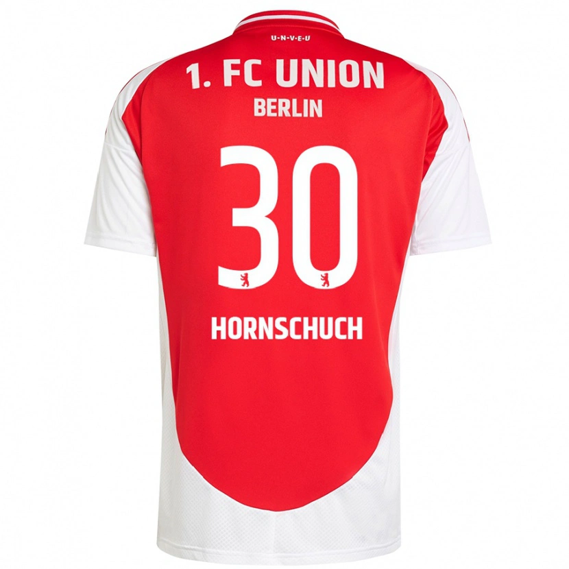 Danxen Kvinnor Sarah Hornschuch #30 Röd Vit Hemmatröja Matchtröjor 2024/25 Tröjor T-Tröja