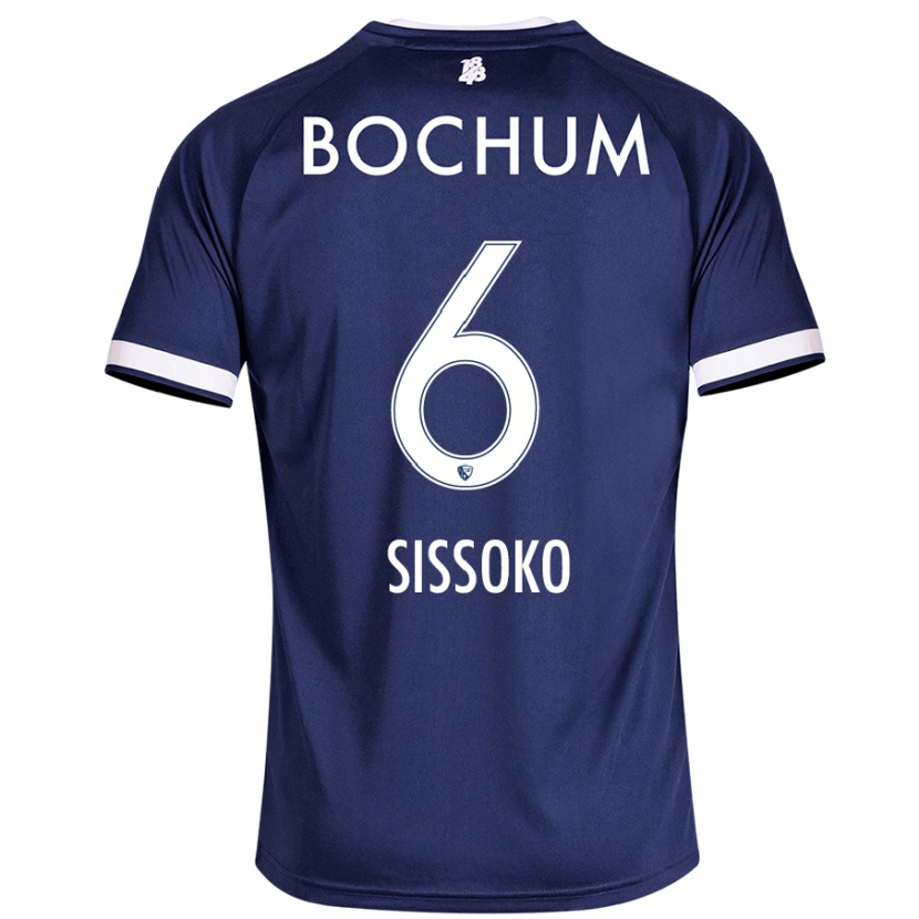Danxen Kvinnor Ibrahima Sissoko #6 Mörkblå Hemmatröja Matchtröjor 2024/25 Tröjor T-Tröja