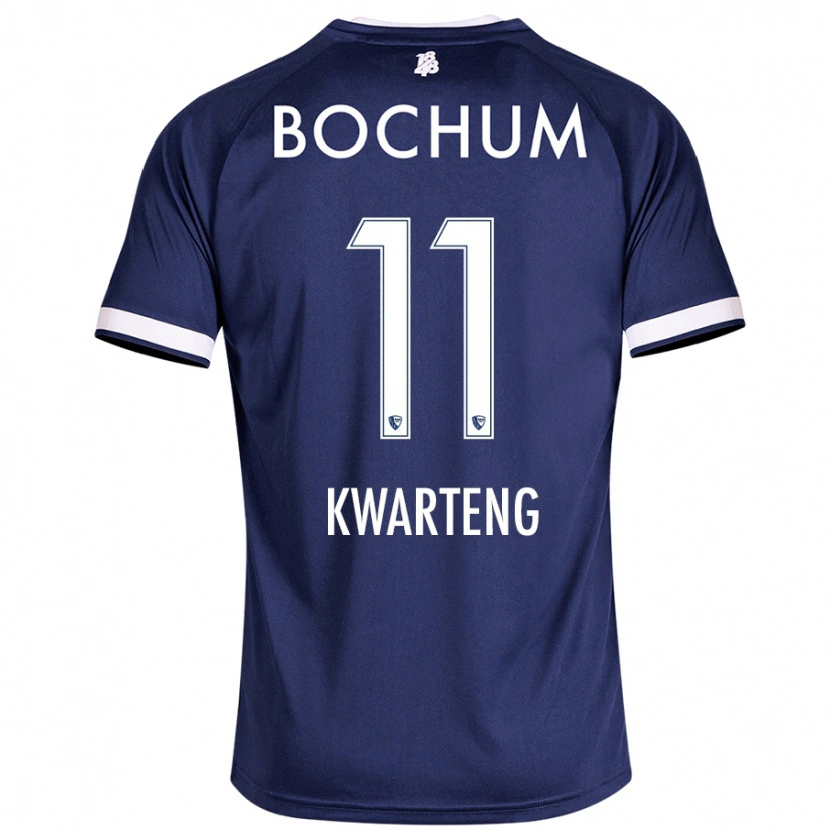 Danxen Kvinnor Moritz-Broni Kwarteng #11 Mörkblå Hemmatröja Matchtröjor 2024/25 Tröjor T-Tröja