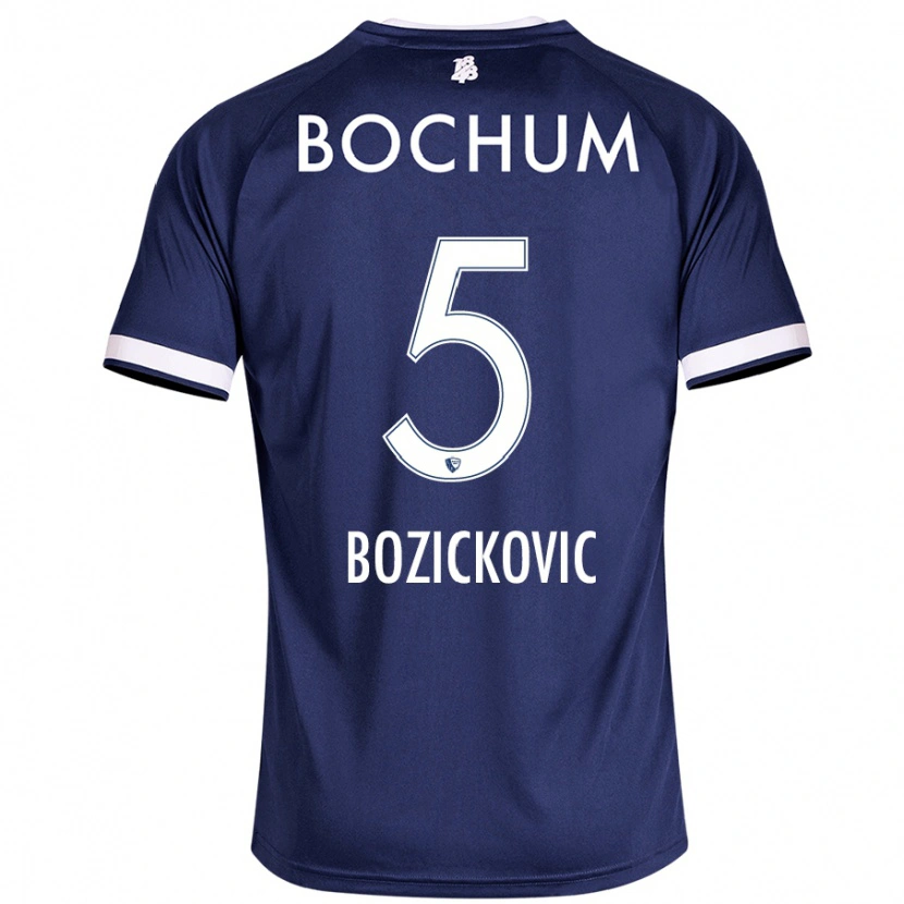 Danxen Kvinnor Niko Bozickovic #5 Mörkblå Hemmatröja Matchtröjor 2024/25 Tröjor T-Tröja