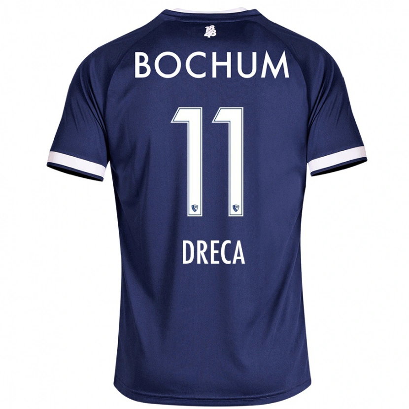 Danxen Kvinnor Benjamin Dreca #11 Mörkblå Hemmatröja Matchtröjor 2024/25 Tröjor T-Tröja