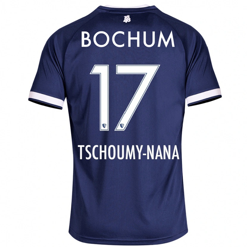 Danxen Kvinnor Daryl Tschoumy-Nana #17 Mörkblå Hemmatröja Matchtröjor 2024/25 Tröjor T-Tröja