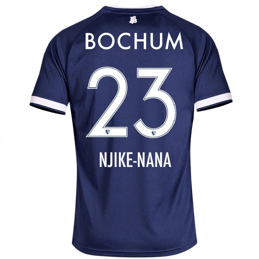 Danxen Kvinnor Jean-Philippe Njike-Nana #23 Mörkblå Hemmatröja Matchtröjor 2024/25 Tröjor T-Tröja