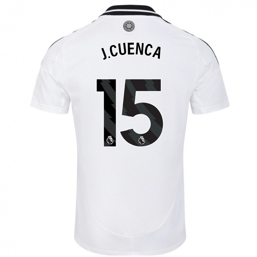 Danxen Kvinnor Jorge Cuenca #15 Vit Hemmatröja Matchtröjor 2024/25 Tröjor T-Tröja