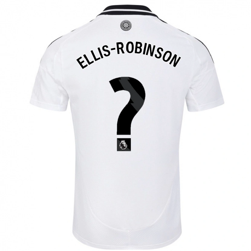 Danxen Kvinnor Eddie Ellis-Robinson #0 Vit Hemmatröja Matchtröjor 2024/25 Tröjor T-Tröja
