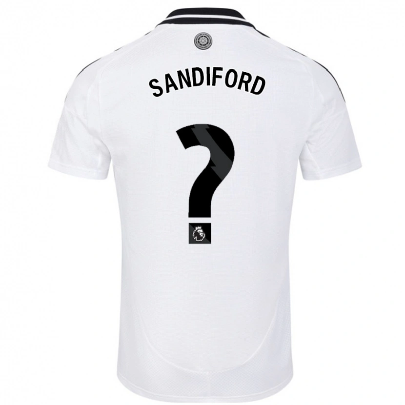 Danxen Kvinnor Shaquille Sandiford #0 Vit Hemmatröja Matchtröjor 2024/25 Tröjor T-Tröja