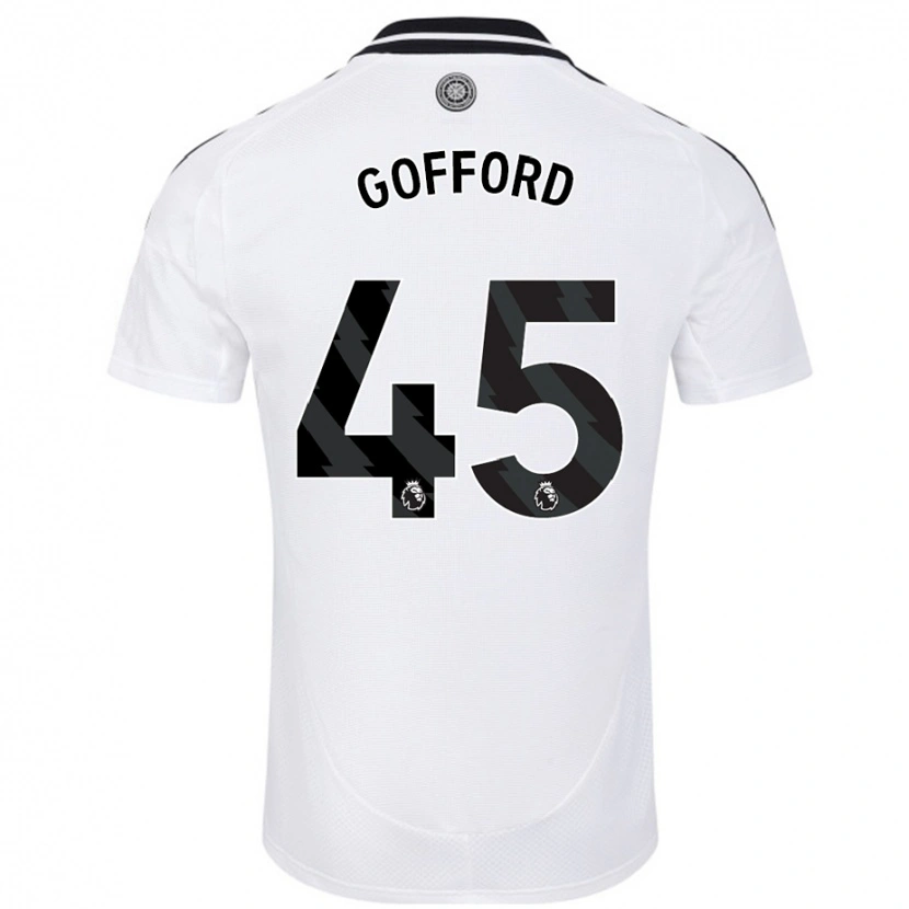 Danxen Kvinnor Oliver Gofford #45 Vit Hemmatröja Matchtröjor 2024/25 Tröjor T-Tröja