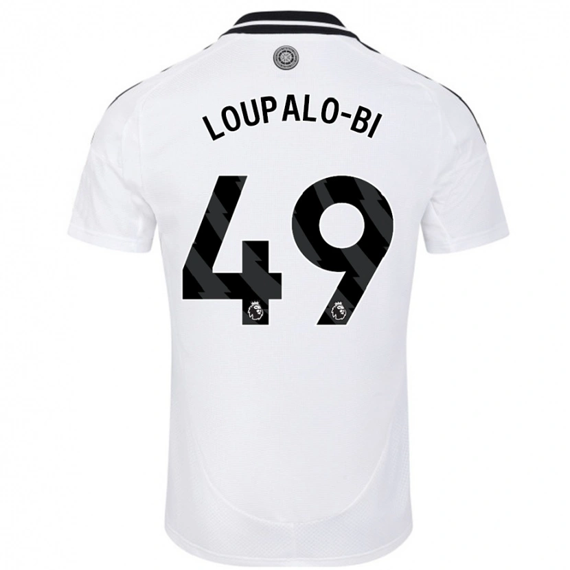 Danxen Kvinnor Aaron Loupalo-Bi #49 Vit Hemmatröja Matchtröjor 2024/25 Tröjor T-Tröja