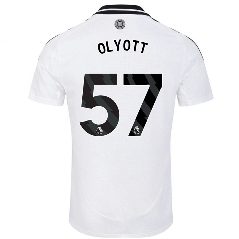 Danxen Kvinnor Tom Olyott #57 Vit Hemmatröja Matchtröjor 2024/25 Tröjor T-Tröja