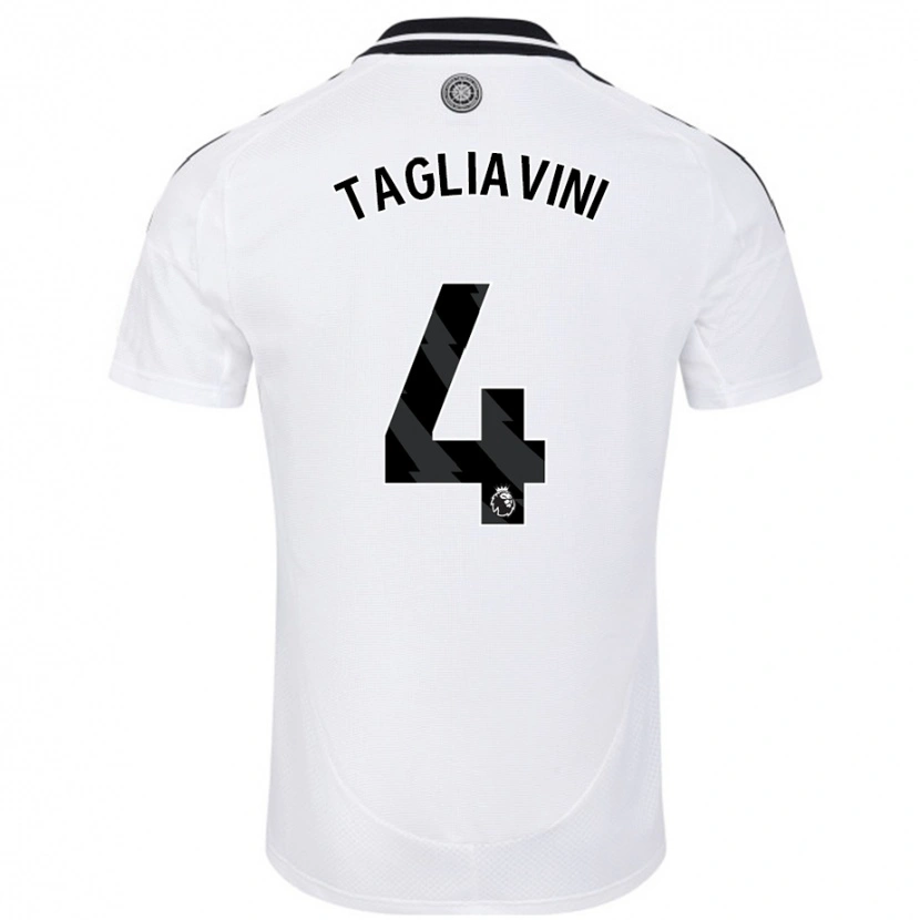 Danxen Kvinnor Ella Tagliavini #4 Vit Hemmatröja Matchtröjor 2024/25 Tröjor T-Tröja