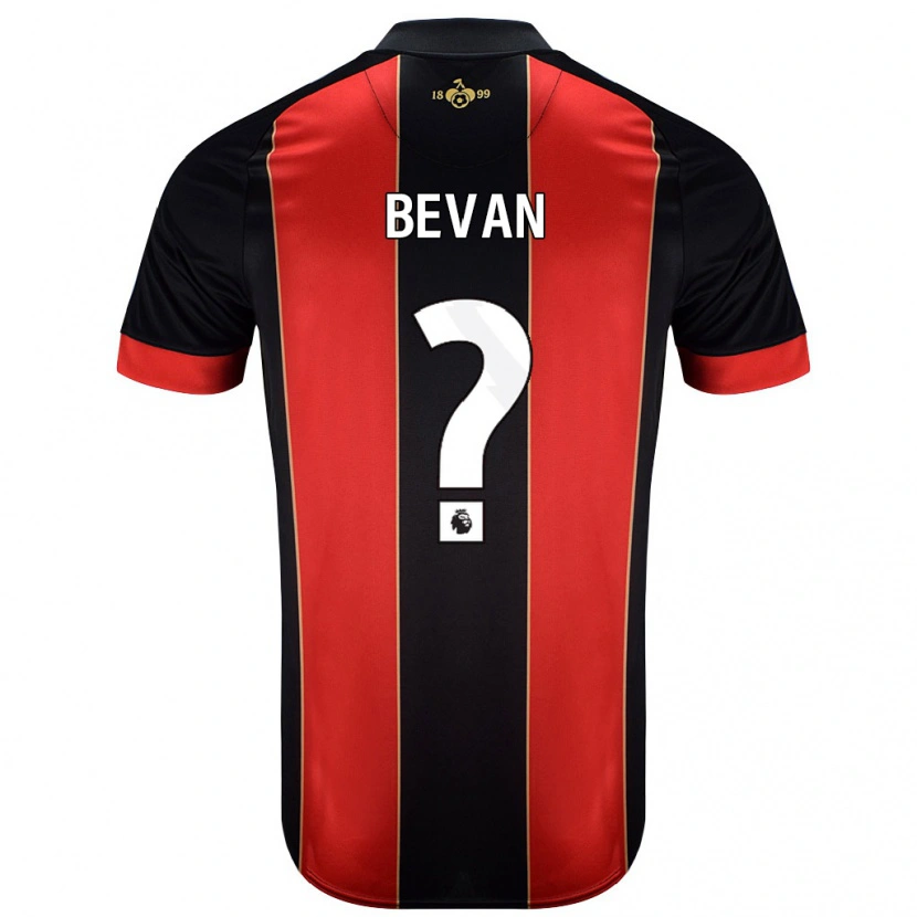 Danxen Kvinnor Owen Bevan #0 Röd Svart Hemmatröja Matchtröjor 2024/25 Tröjor T-Tröja