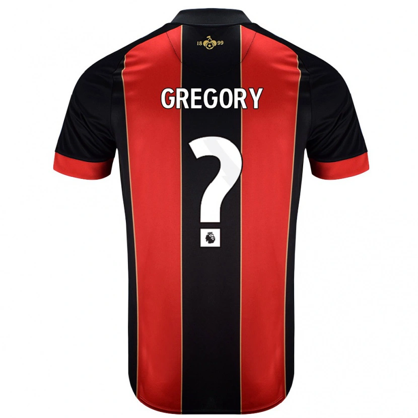 Danxen Kvinnor Karlos Gregory #0 Röd Svart Hemmatröja Matchtröjor 2024/25 Tröjor T-Tröja