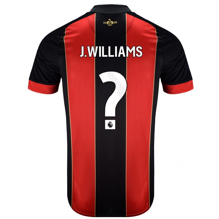 Danxen Kvinnor Jay Williams #0 Röd Svart Hemmatröja Matchtröjor 2024/25 Tröjor T-Tröja