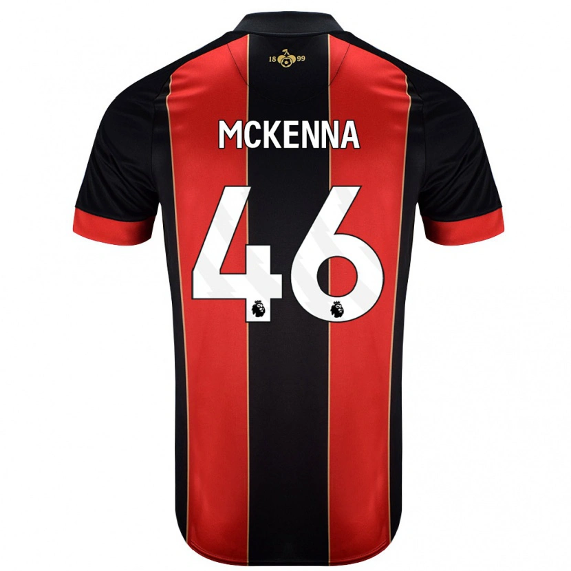 Danxen Kvinnor Callan Mckenna #46 Röd Svart Hemmatröja Matchtröjor 2024/25 Tröjor T-Tröja
