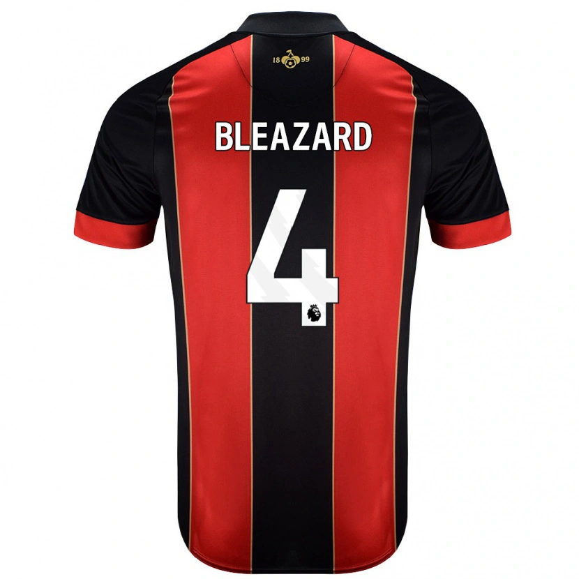Danxen Kvinnor Helen Bleazard #4 Röd Svart Hemmatröja Matchtröjor 2024/25 Tröjor T-Tröja