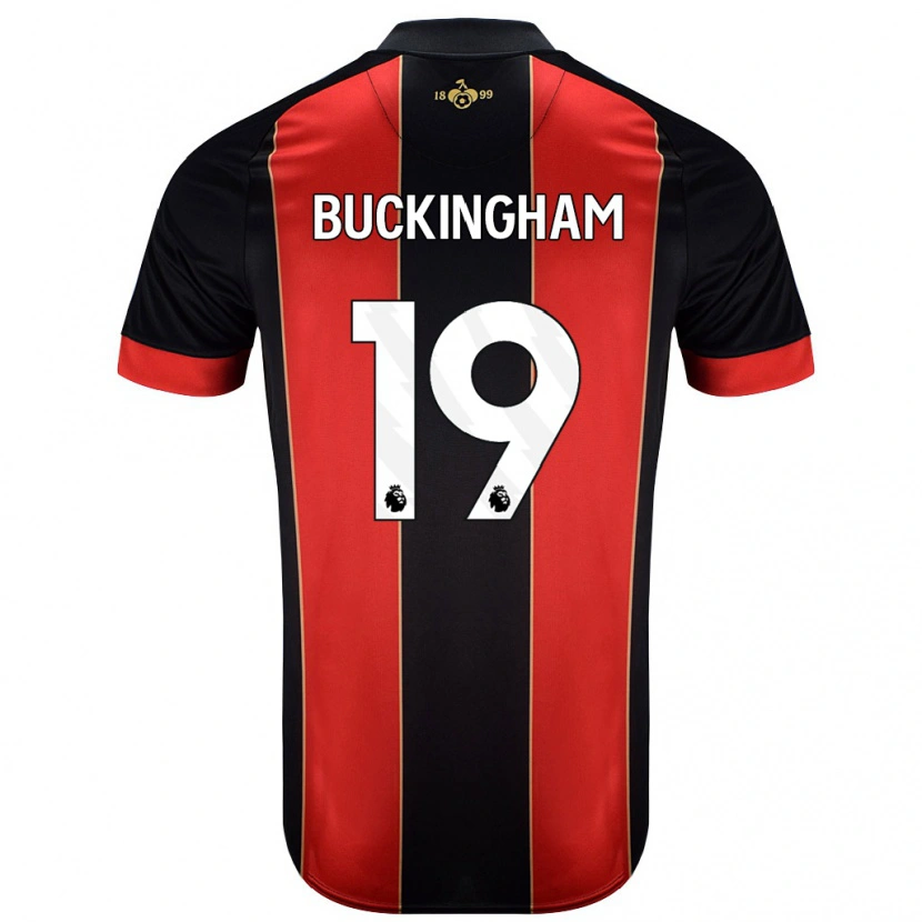 Danxen Kvinnor Alisha Buckingham #19 Röd Svart Hemmatröja Matchtröjor 2024/25 Tröjor T-Tröja